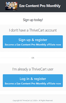 Affiliate Registration 1